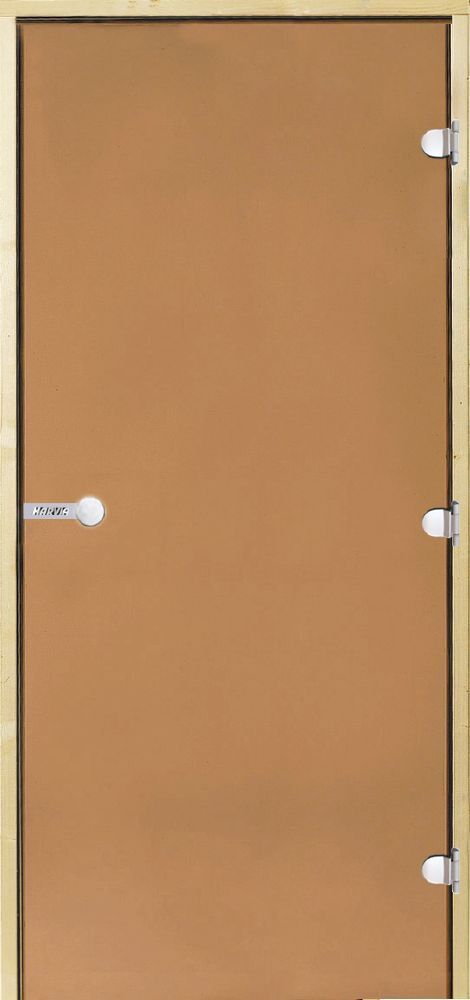 HARVIA Двери стеклянные 9/19 коробка сосна, бронза D91901M