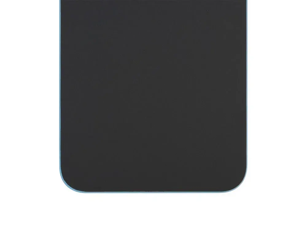 Задняя крышка для iPhone Xr (A2105) Голубой (стекло, широкий вырез под камеру, логотип)