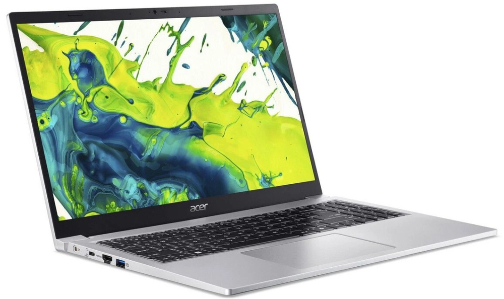 Ноутбук  Acer Aspire Lite AL15-33P-C0P8 15.6 ", N, 8 Гб RAM, 512 Гб SSD, Iris Xe Graphics, Серебристый