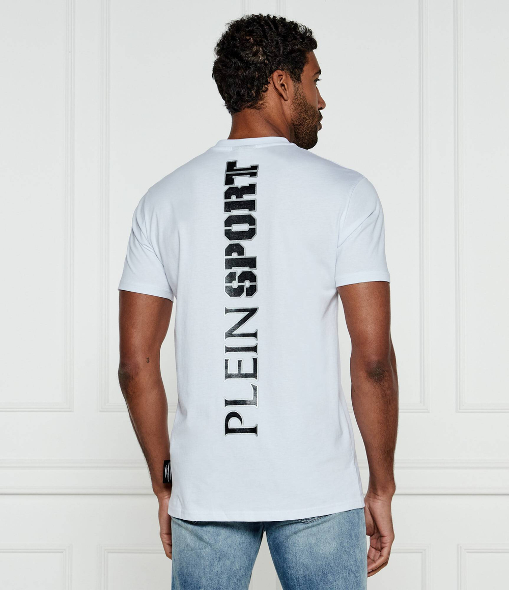 Футболка Lamina Scratch Plein Sport - белый(MTK8019 STE001N)