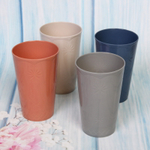 Стакан пластиковый 250мл «Астория» в наборе 4шт цветы, цвет микс