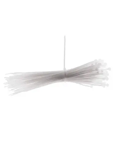 Хомуты пластиковые стяжки 150 мм 100 шт Белые KROFT