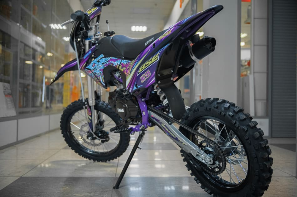 Мотоцикл BSE MX 125 17/14 Purple Dragon PITBIKE