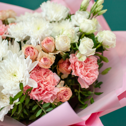 Сборный букет в розовых тонах