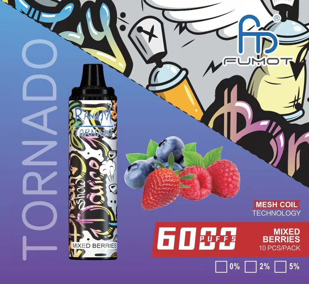 RANDM Tornado - Mixed Berries (6000)