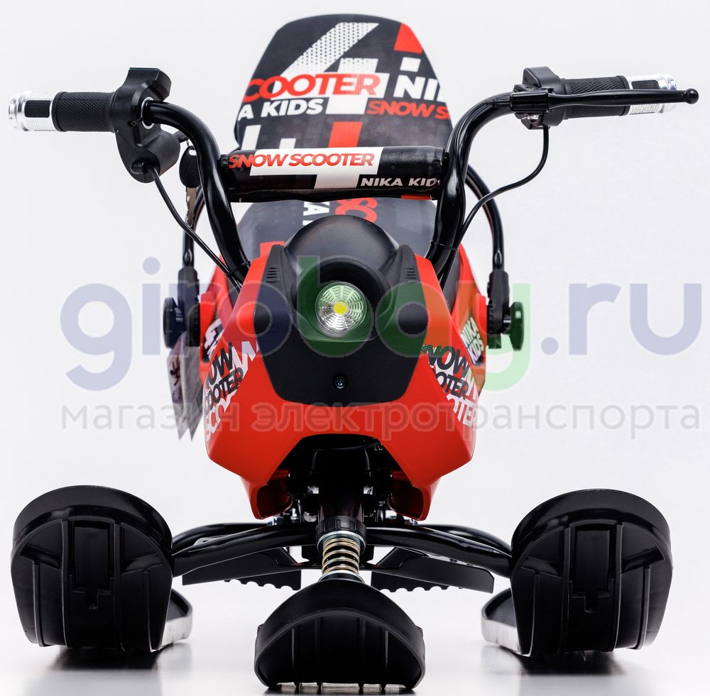 Детский электроснегокат BARS Arctic - Красный фото №7