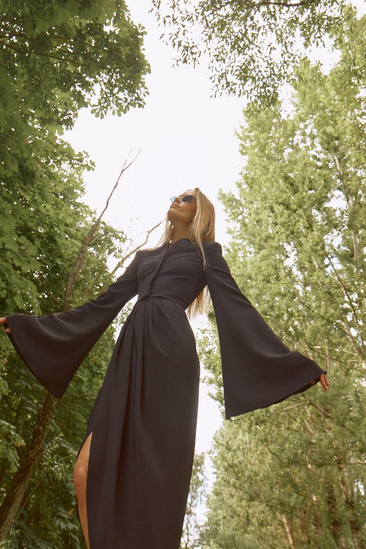 Юбка с драпировкой на запах