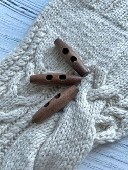 Пуговицы бочонки деревянные 50мм