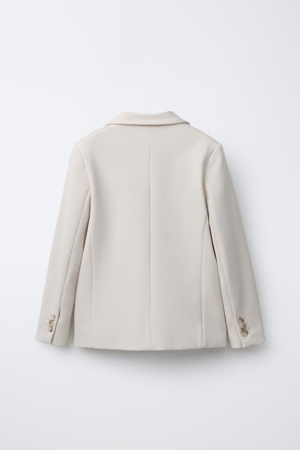 ZARA КОСТЮМНЫЙ БЛЕЙЗЕР COMFORT, ЦВЕТ СЛОНОВОЙ КОСТИ