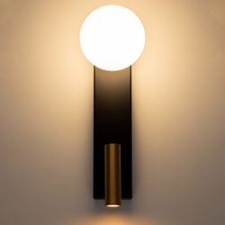 Citilux Декарт CL704451 LED Светильник с выключателем Чёрный+Бронза