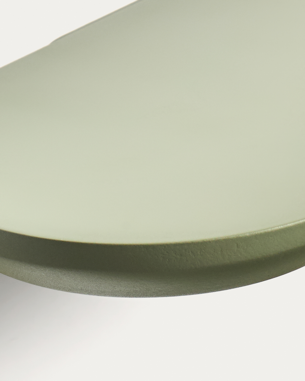 Комплект из 2 полок Arely из МДФ с зеленым лаковым покрытием, 35 см/55 см