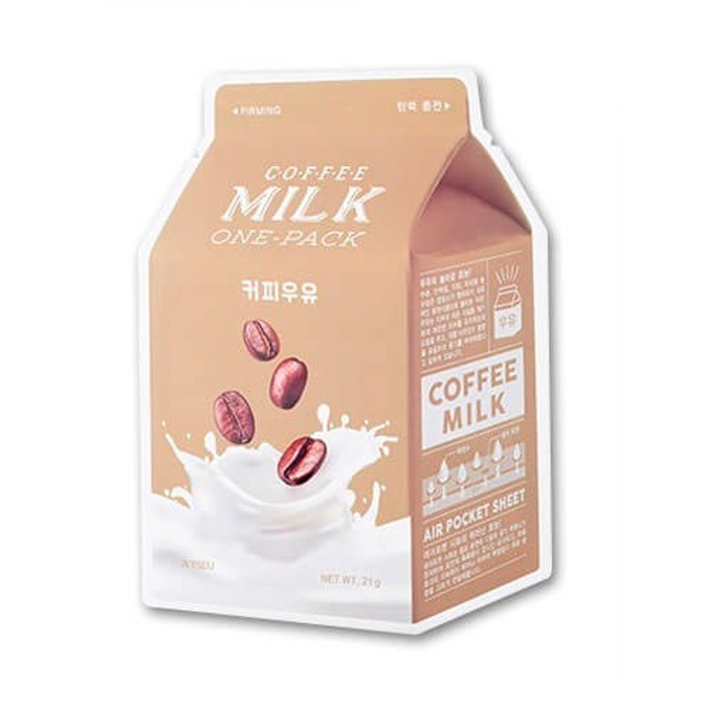 Тканевая маска восстанавливающая с экстрактом кофе и коллагеном A'PIEU Coffee Milk One-Pack