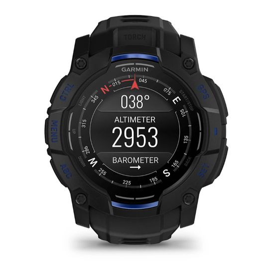 Умные часы Garmin Instinct 3 Amoled 50 mm black with Black/Bolt Blue Band