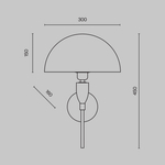 Настенный светильник (бра) Maytoni Z034WL-01CH