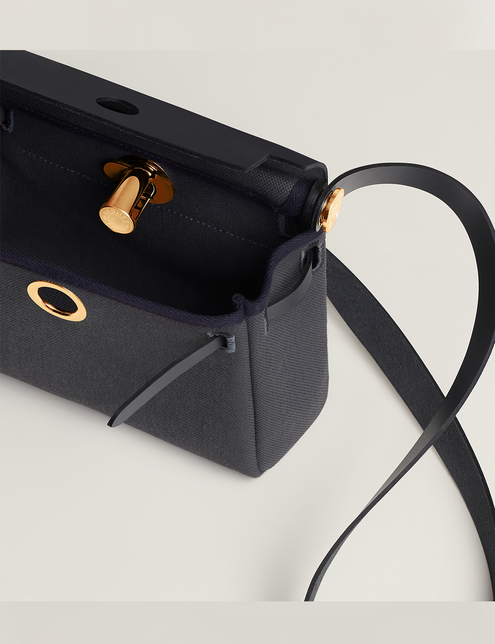 Hermes Herbag Zip 20 Bag "Ardoise"