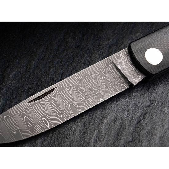 Складной нож Boker 110914DAM Rangebuster Damascus LTD c клинком из стали Damasteel, рукоять микарта