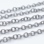 Цепочка, сталь, размер звена 6*6 мм, цена за 50 см