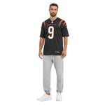 Футболка Nike Home Game Jersey Throwback Player Cincinnati Bengals #1 Joe Burrow Black
