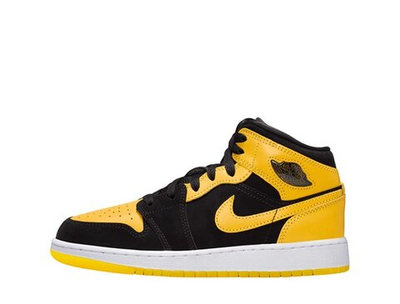 Баскетбольные кроссовки Air Jordan 1 Mid SE (GS) Yellow