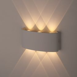 WL12 WH Подсветка ЭРА Декоративная подсветка светодиодная ЭРА 6*1Вт IP 54 белый | Настенная подсветка