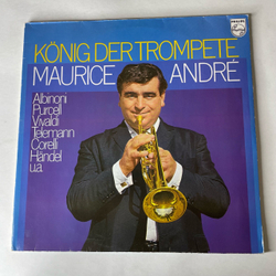Винтажная виниловая пластинка LP Maurice Andre, Альбинони, Персел, Вивильди, Корелли, Гендель, Konig Der Trompete (Германия 1975)