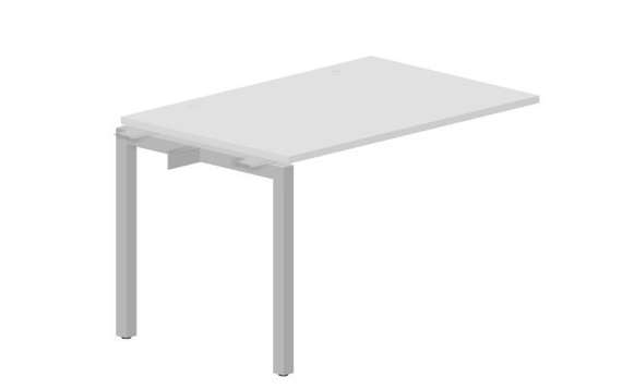 стол Polo 1180х780х750мм (2 громмета) - приставной элемент