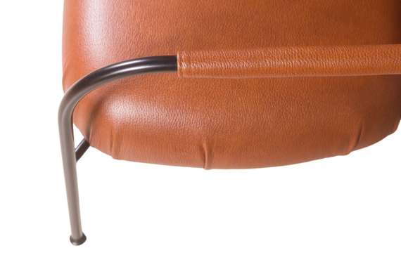 Лаунж-кресло Ego, коричневая экокожа