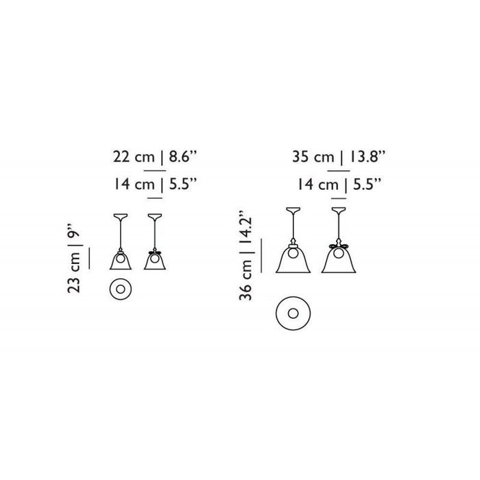 Подвесной светильник Moooi Bell Lamp S white-transparent