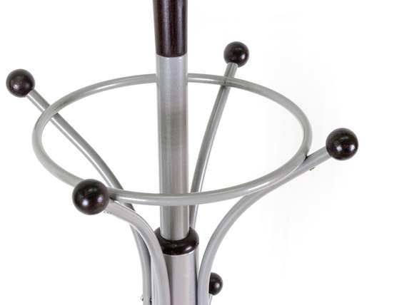 Вешалка напольная Д 4 металлик/ венге