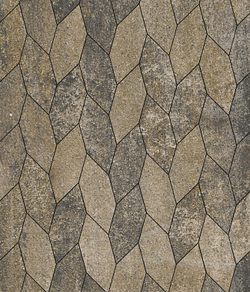 Тротуарная плитка ВЫБОР, форма Скошенный шестиугольник, h=60мм