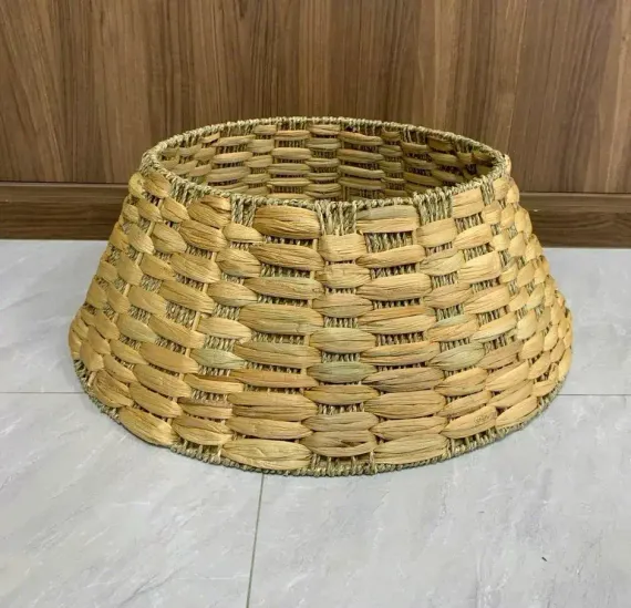 Корзина для декорирования подставки Осока 29х87 см., светло-коричневая, разборная, Christmas DeLuxe (14409)