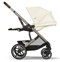 Коляска Cybex Balios S Lux TPE 2025 Cloud G i-Size Fog Grey 3 в 1 Seashell Beige с дождевиками