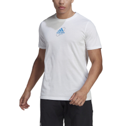 Мужское теннисное поло adidas Thiem Graphic T-Shirt Men - White