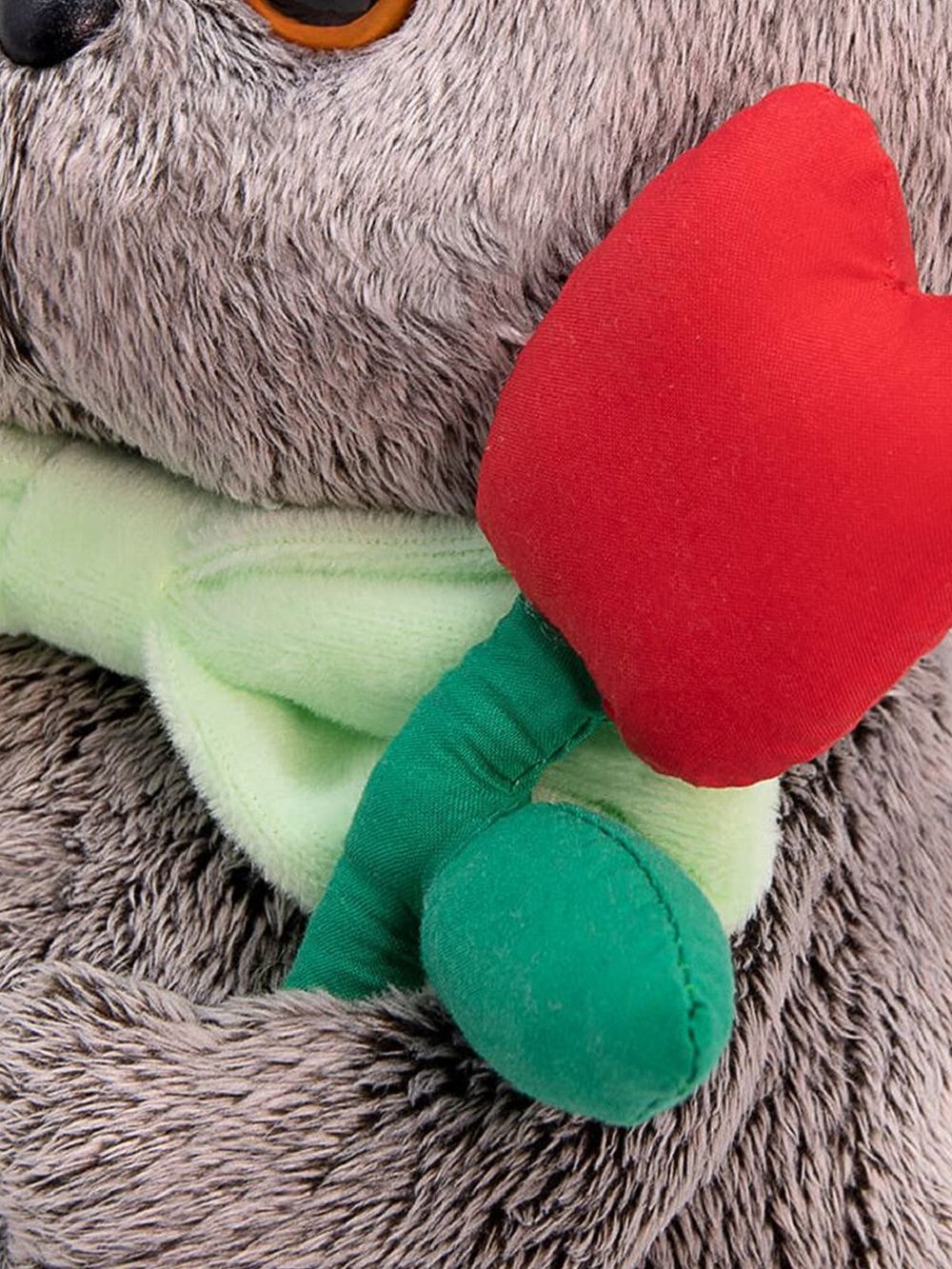 Мягкая игрушка Басик с тюльпаном 25 см