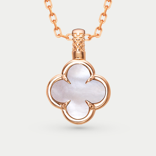 Подвеска из красного золота 585 пробы с перламутром для женщин (арт. 030111 п)