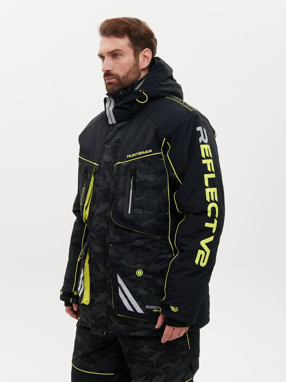 Костюм зимний Siberia Reflect V2 ткань Breathable Reflex Membrane цвет Черный