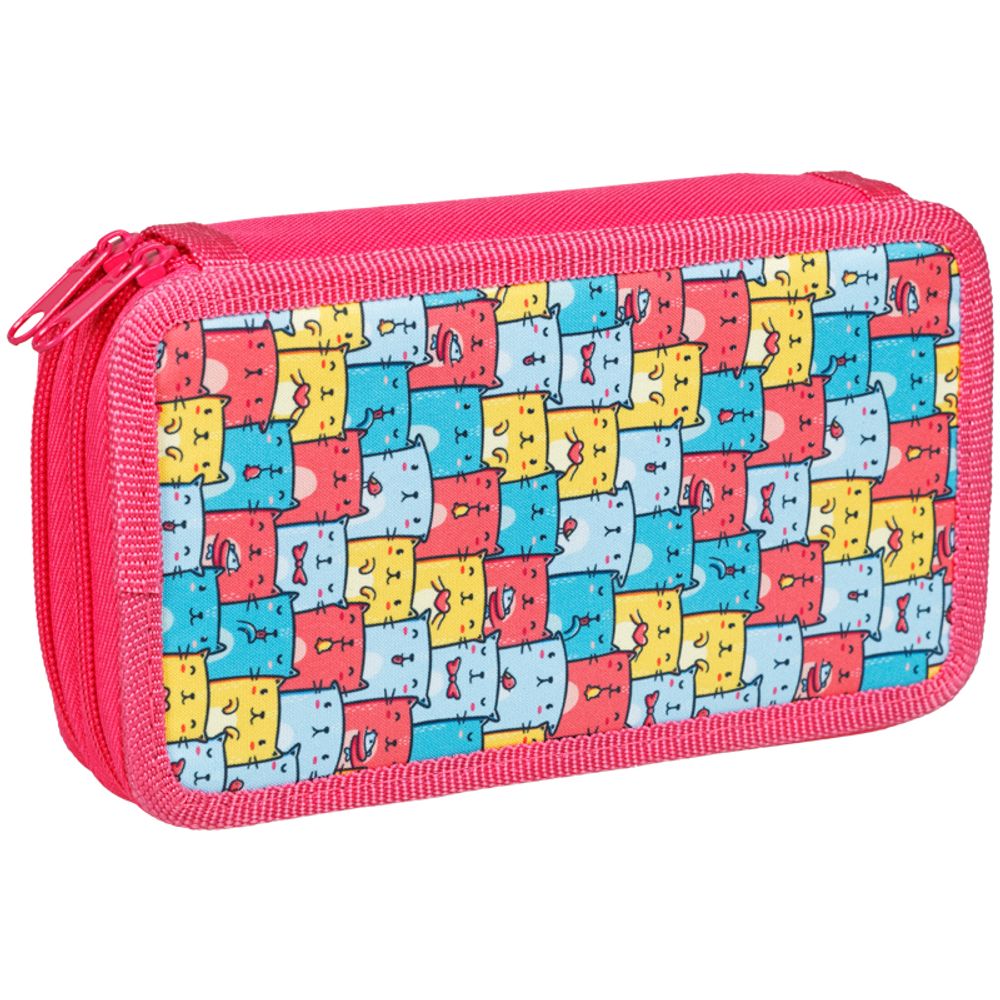 Пенал 2 отделения, 190*110 ArtSpace "Kittens", ткань