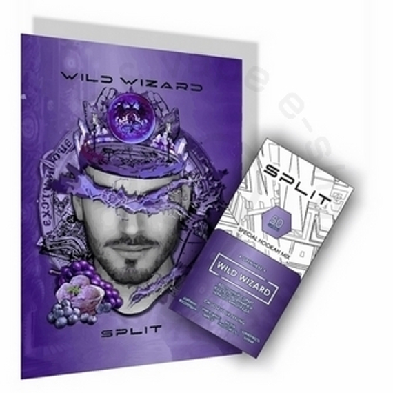 Кальянная смесь на основе чайного листа «SPLIT», вкус &quot;Wild Wizard&quot;, 50г (М)