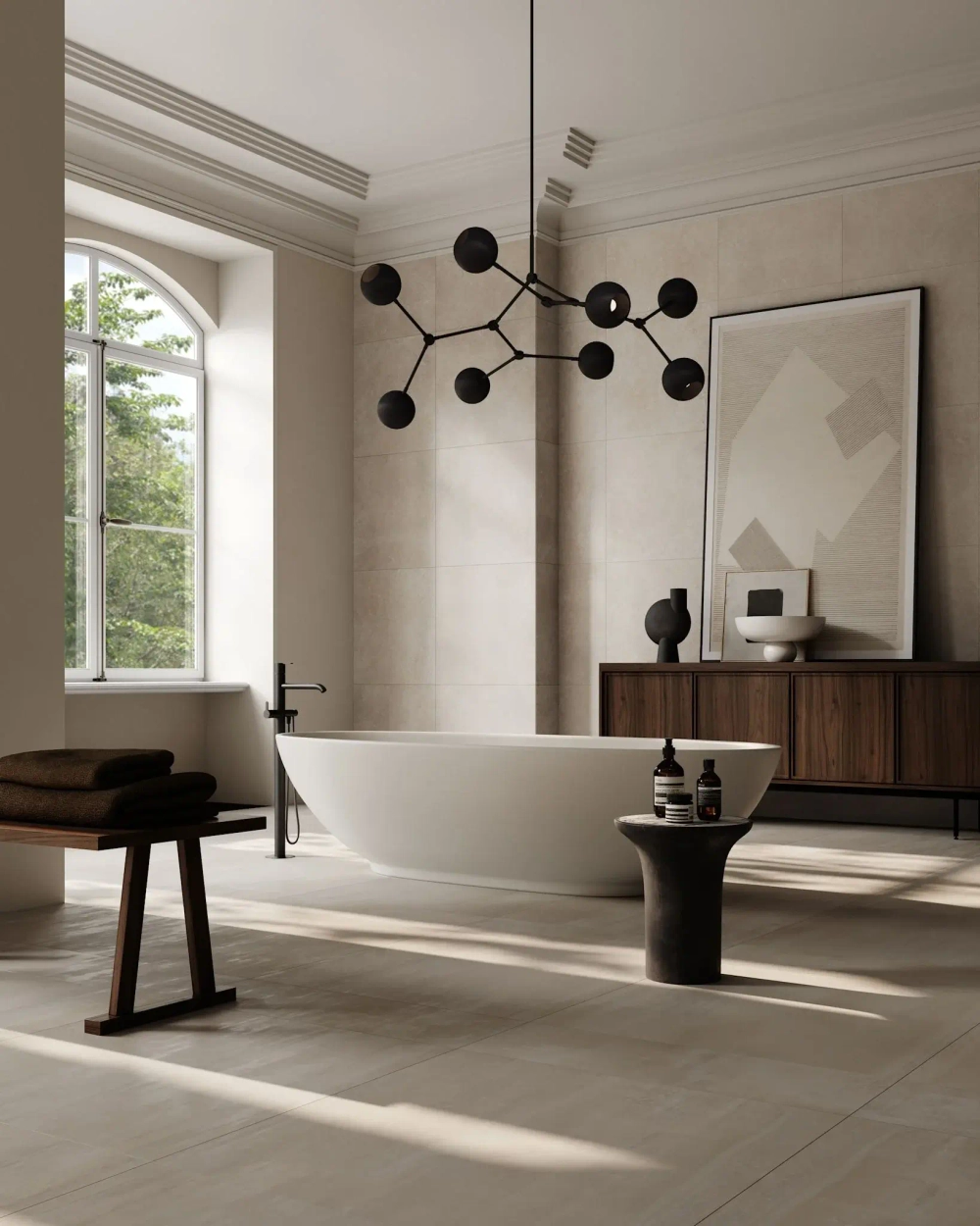 Стол 101 Copenhagen Trumpet Table, Tall - Calacatta