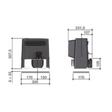 Комплект автоматики для откатных ворот CAME BX608 RC KIT