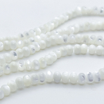 Перламутр, размер около 5,5*3,5 мм, цена за 24-25 шт (1/4 нити)