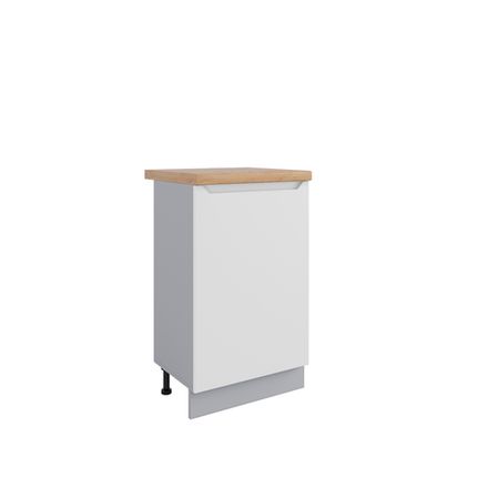 Кухня Модуль МС 500 (левый) Тренто Белая кожа