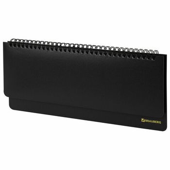 Планинг настольный недатированный (305х140 мм) BRAUBERG "Select" 60 л. черный (123797)