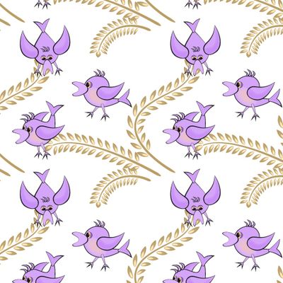 Злые птички и колоски