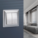 Выключатель жалюзи (серебряный)