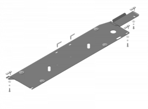 Усиленная защита Motodor топл. трубок. 3 мм, сталь. для Nissan X-Trail 2015-н.в. арт.11412