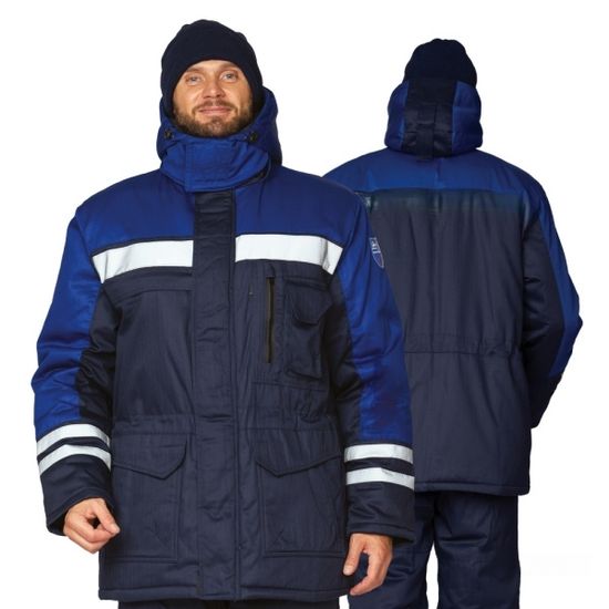 Костюм зимний "Антистат" брюки (т.синий/василек)