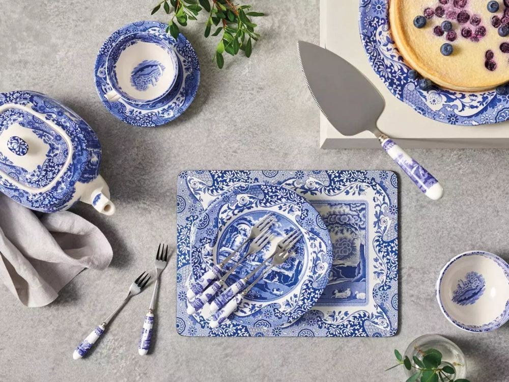Spode - Синяя итальянская масленка 20х10см. / артикул   BLI2850-X  / GTIN 783931401565