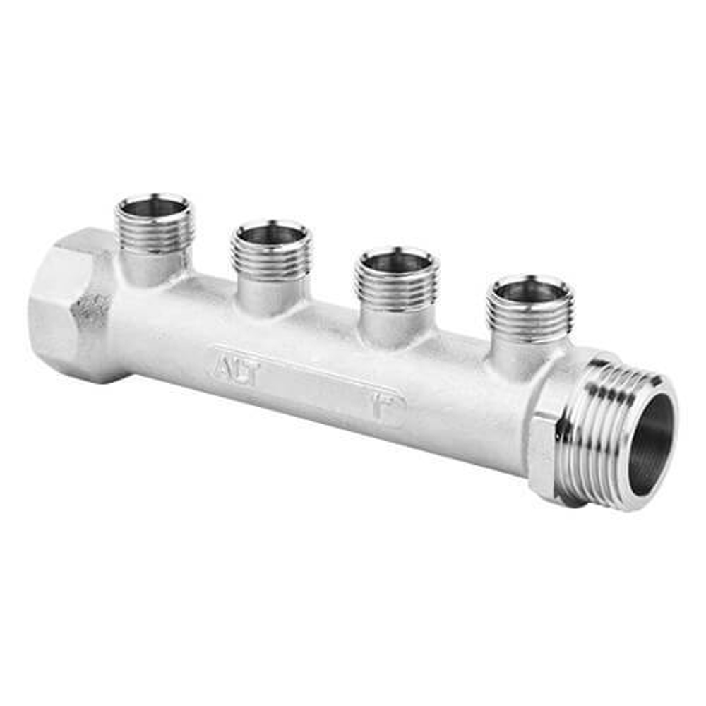 Коллектор универсальный Altstream ALT-K 1* х 3/4* - 2 выхода (наружная резьба, с патрубками)