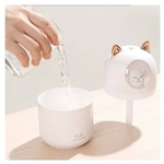 Ультразвуковой увлажнитель воздуха для дома с подсветкой, цвет белый